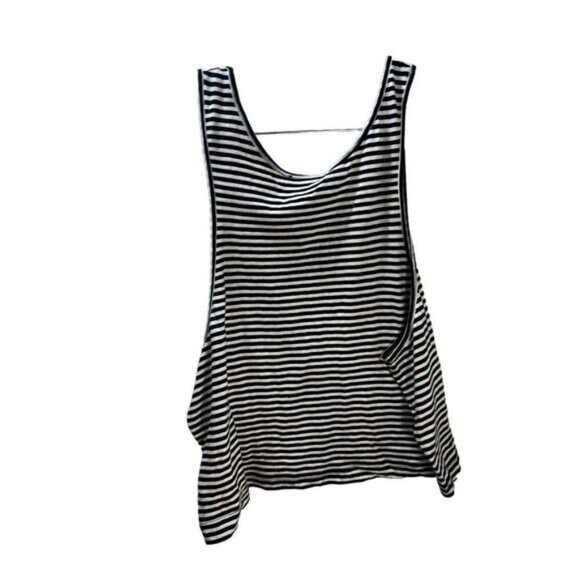 NEW‎ Forever 21 Shirt Girl Crop Top Tank Top Sleeveless Striped Small - Picture 2 of 5